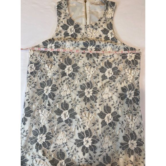 Rachel Rachel Roy Womens Lace Shift Dress Round Neck RD17S290 Gray White Size M - Picture 7 of 10